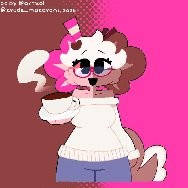 Mochi fanart from @crude_macaroni!!!